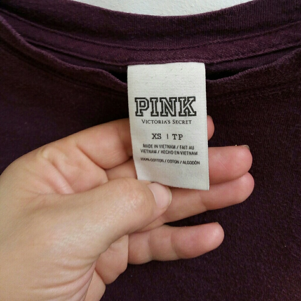 Like new VS pink bling tee size XS - Picture 4 of 4